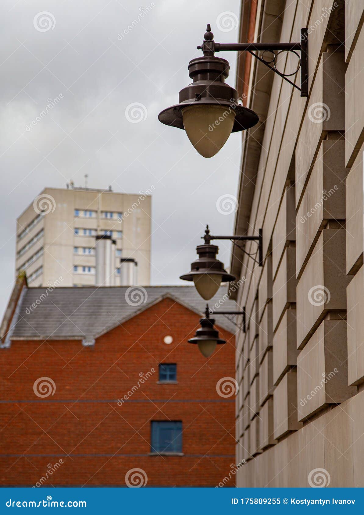 lanterns on the building in birmingham