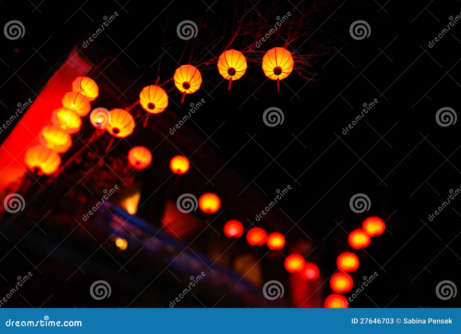 lanterns during new year celebrations in china
