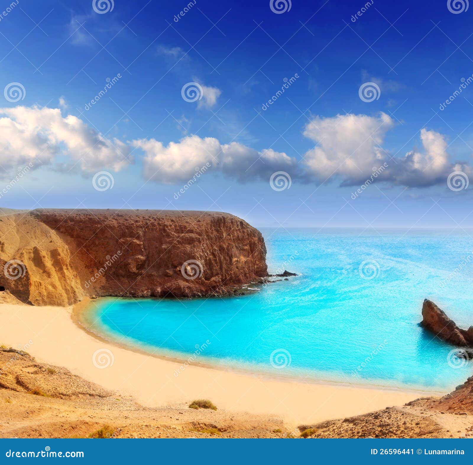 lanzarote el papagayo playa beach in canaries