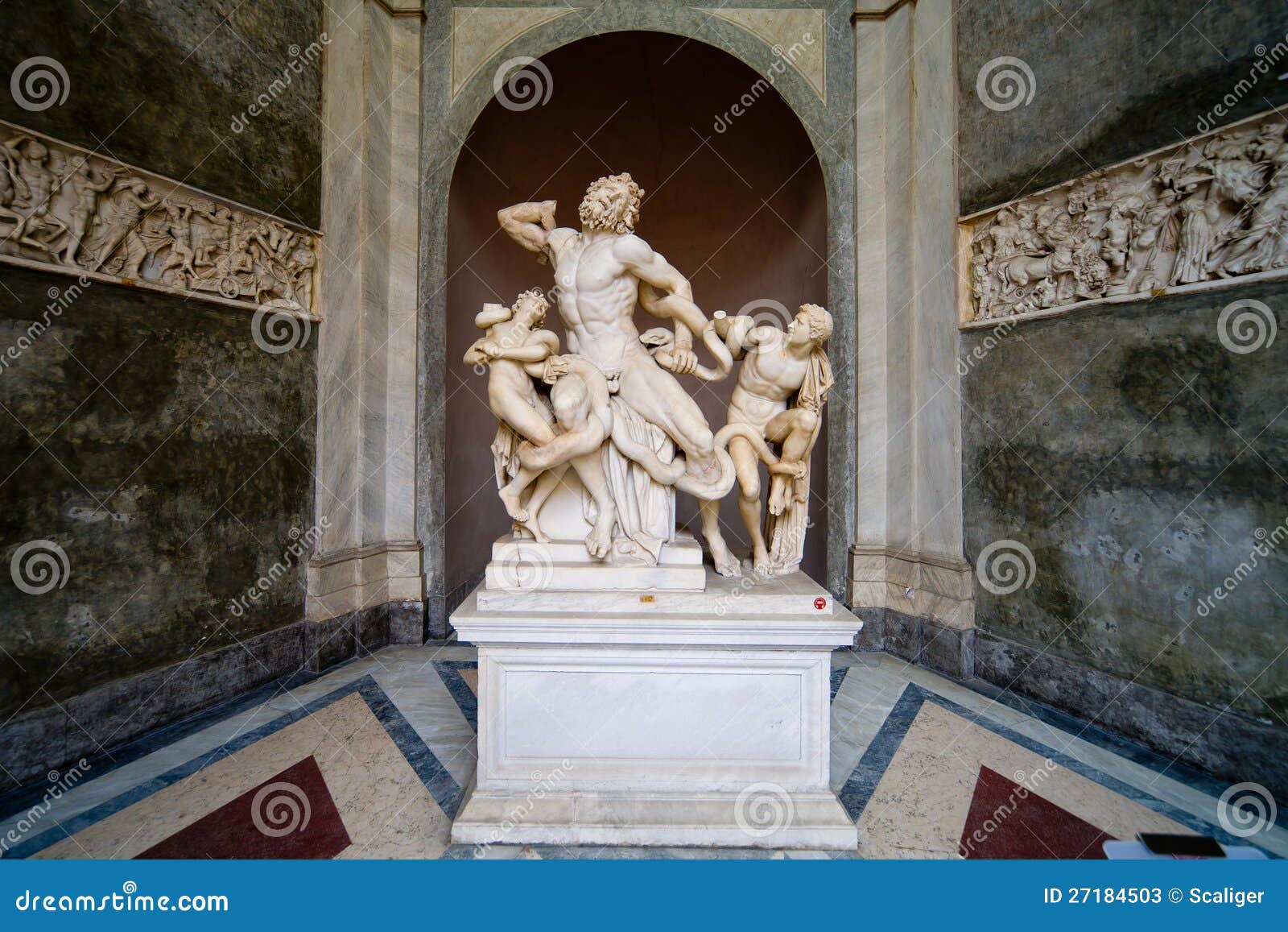 Laocoon And His Sons Statue In Vatican Museum Stock Photos Image
