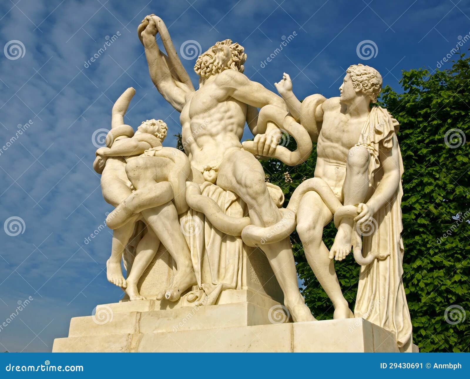 Laocoon Sculpture at Versailles Stock Image Image of garden, marble
