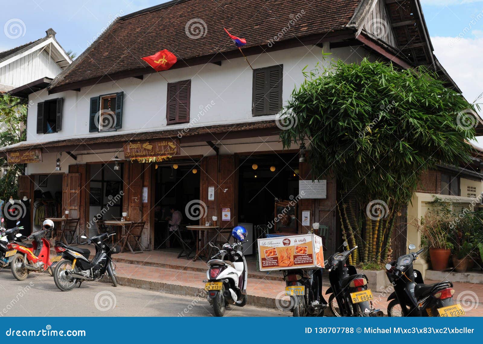 Laos French Bakery In Luang Prabang Editorial Stock Photo