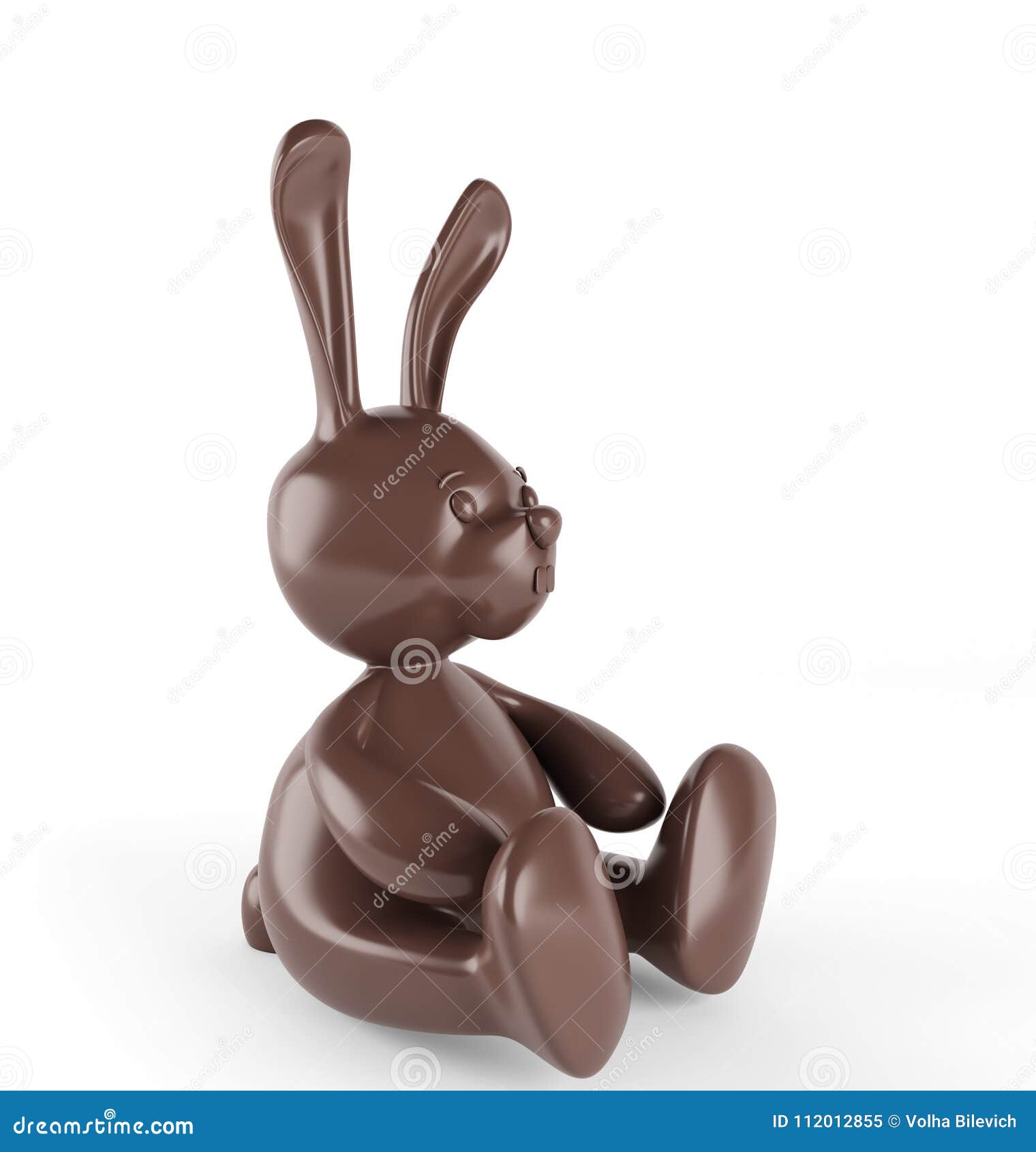 Lapin chocolat en 3D - décoration pâques