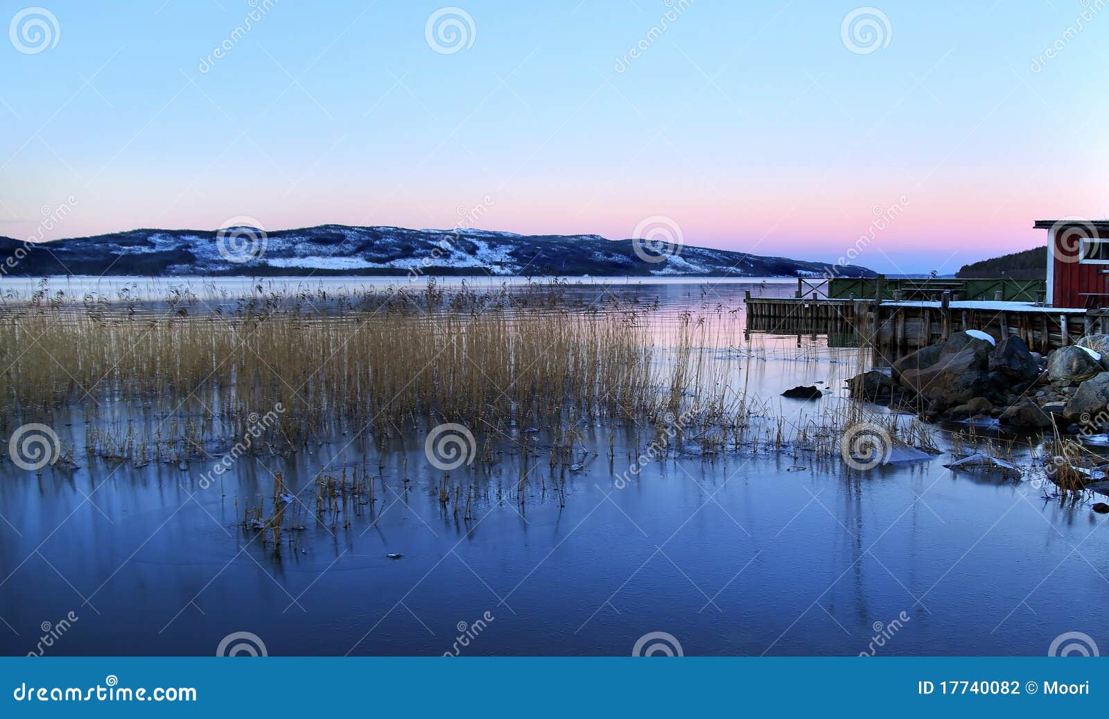 Lapland lake stock photo. Image of scenery, still, blue 17740082