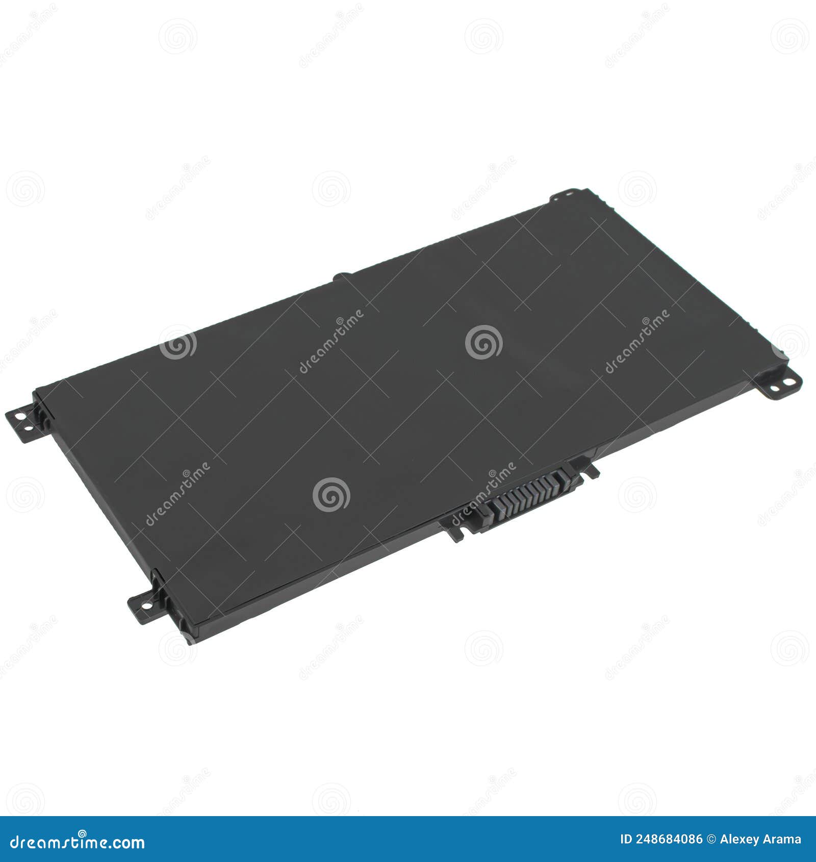 Laptop Battery, Laptop Spare Part, Isolated on White Background Stock