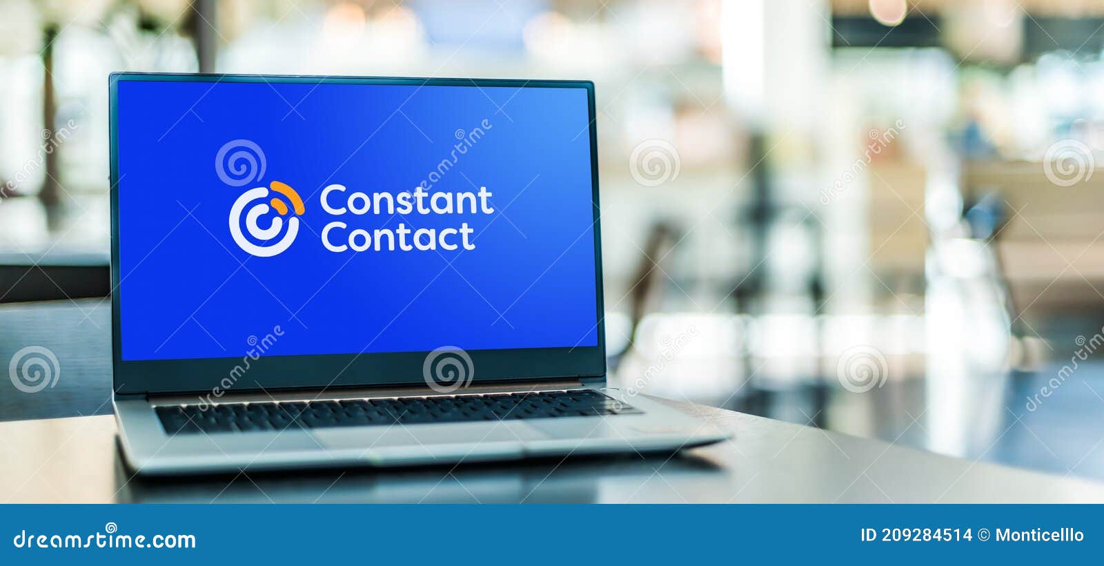 Laptop Computer Displaying Logo of Constant Contact Editorial Stock Image - Image of online, logo: 209284514