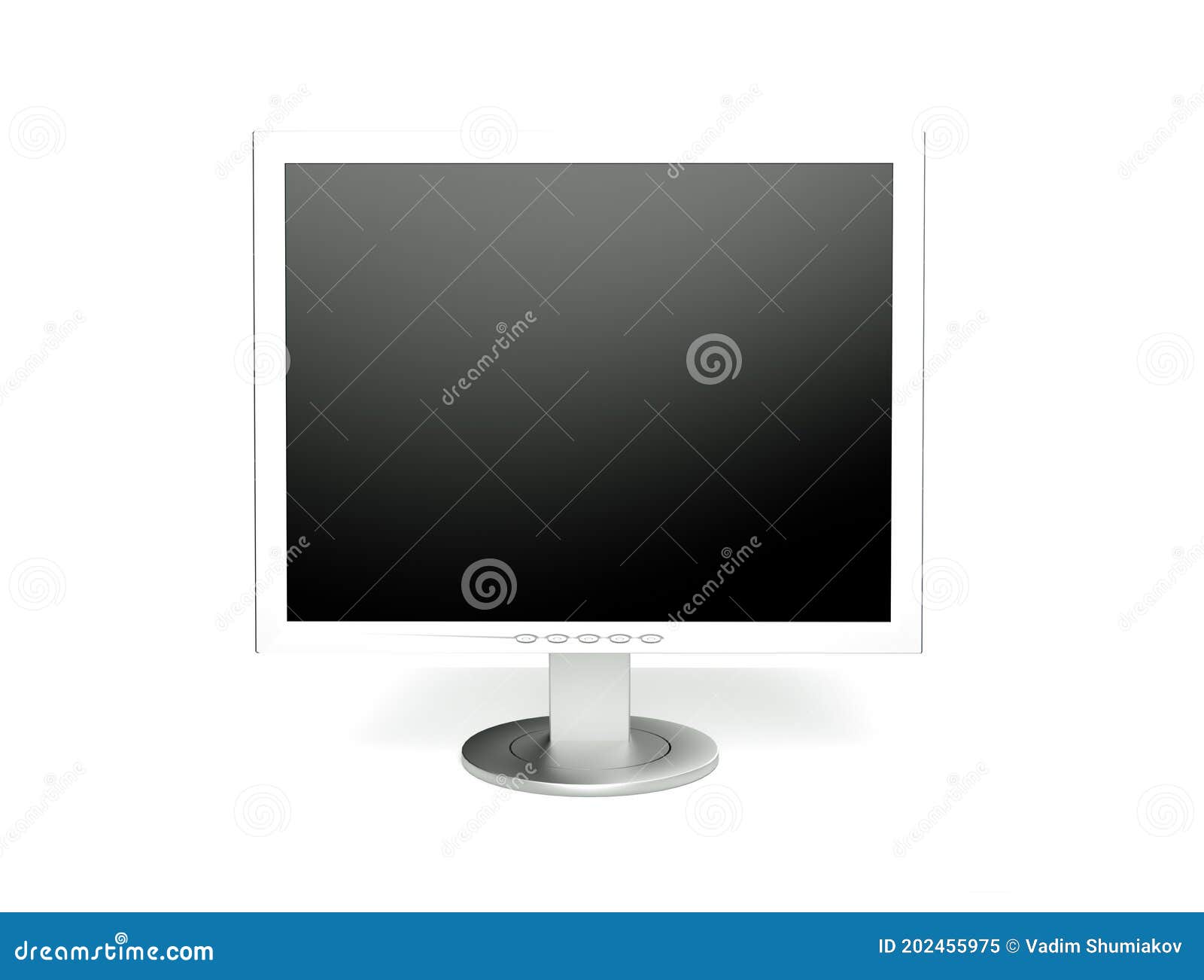 laptop computer  on white 3d render