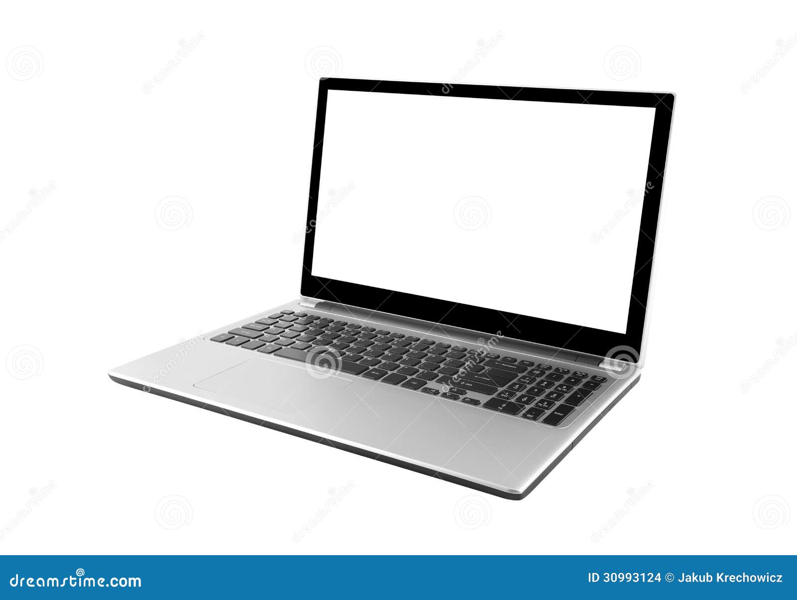 laptop  on white