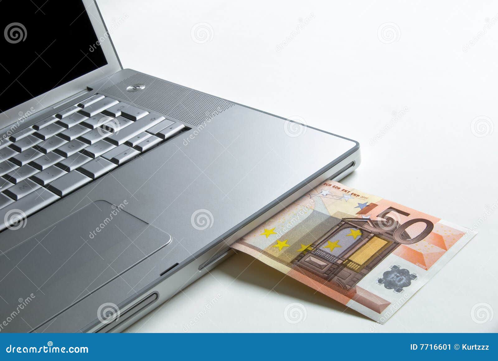 Laptop money stock image. Image of yield, efficiency, rate - 7716601