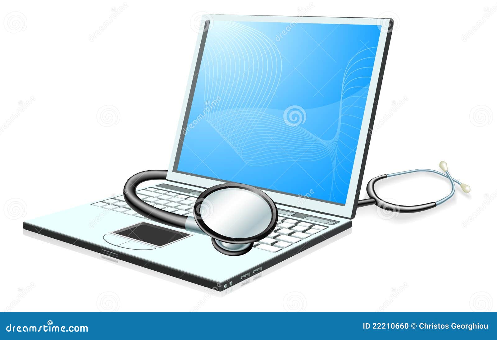 Laptop Pc Computer Health Check Concept Stock Photo ...