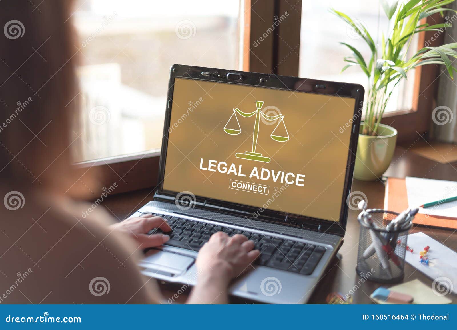 Legal Advice Concept on a Laptop Screen Stock Photo Image of attorney