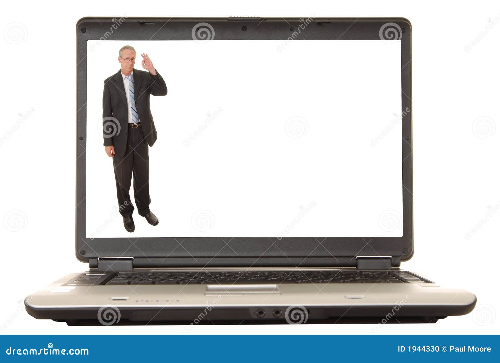 Laptop Senior Executive stock photo. Image of control 1944330