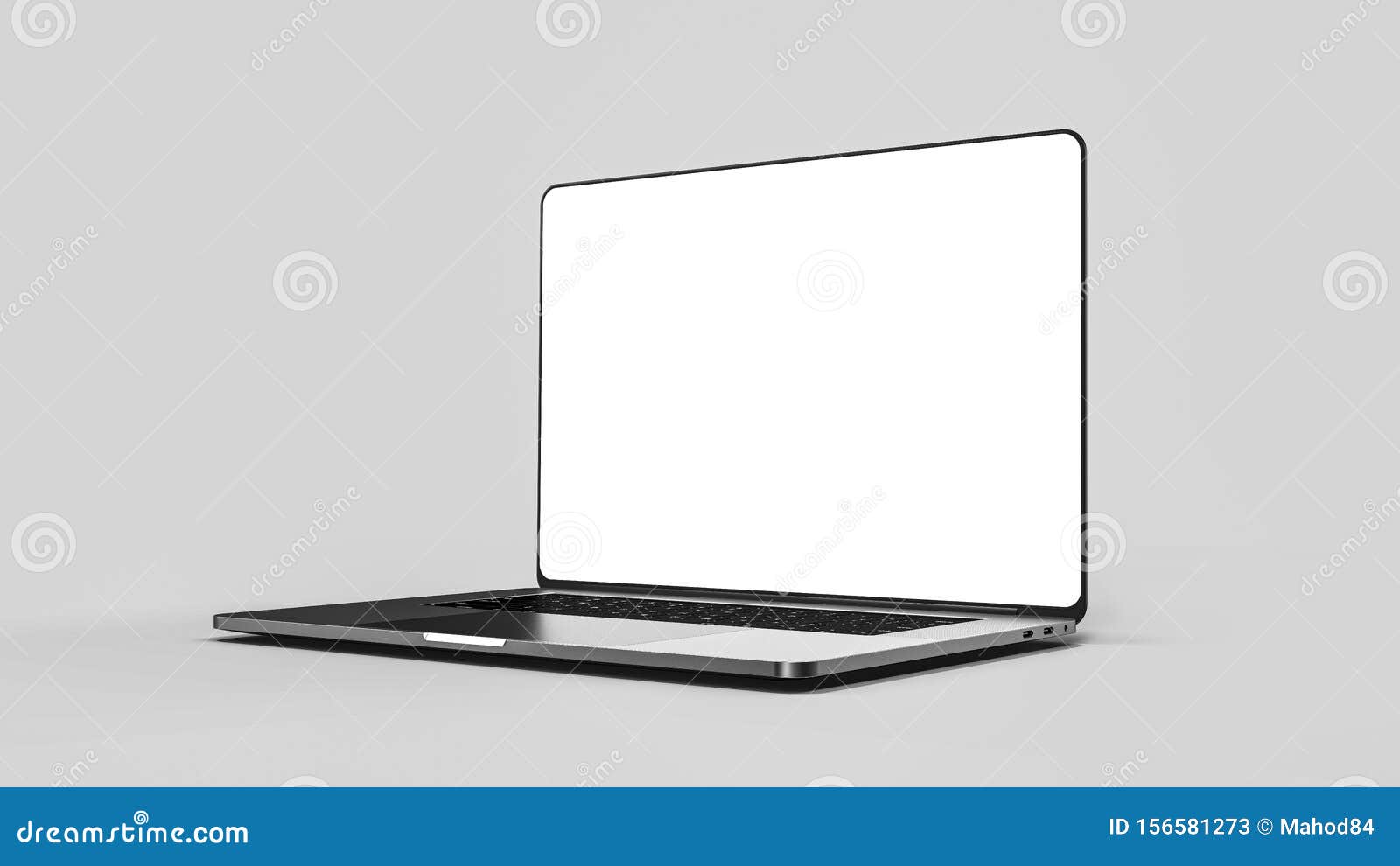 laptop template  on white. mockup.