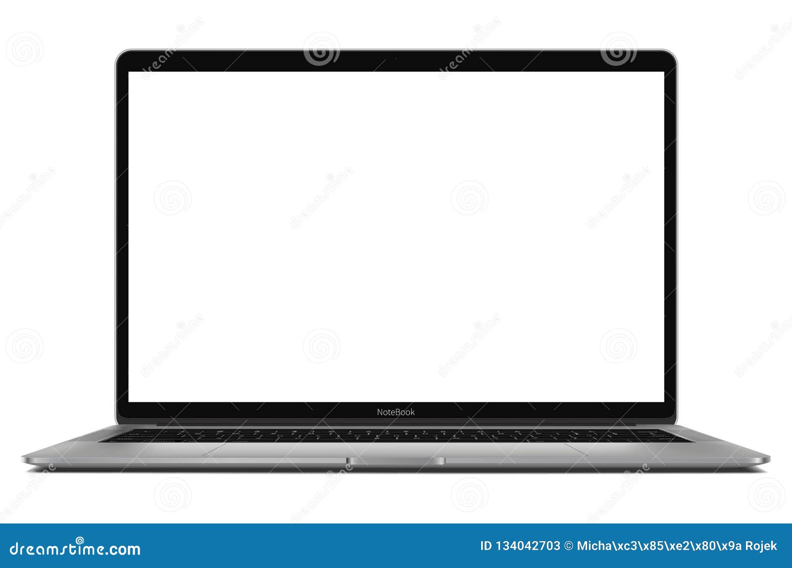 laptop with blank screen