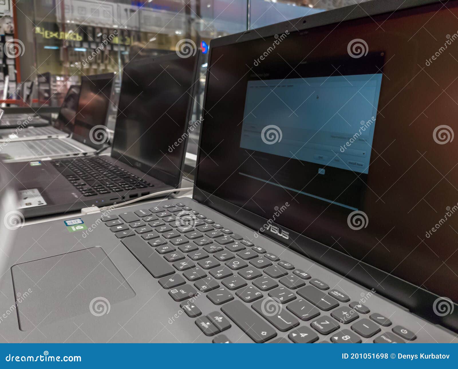 Laptops in Electronics Store Editorial Stock Photo Image of offer