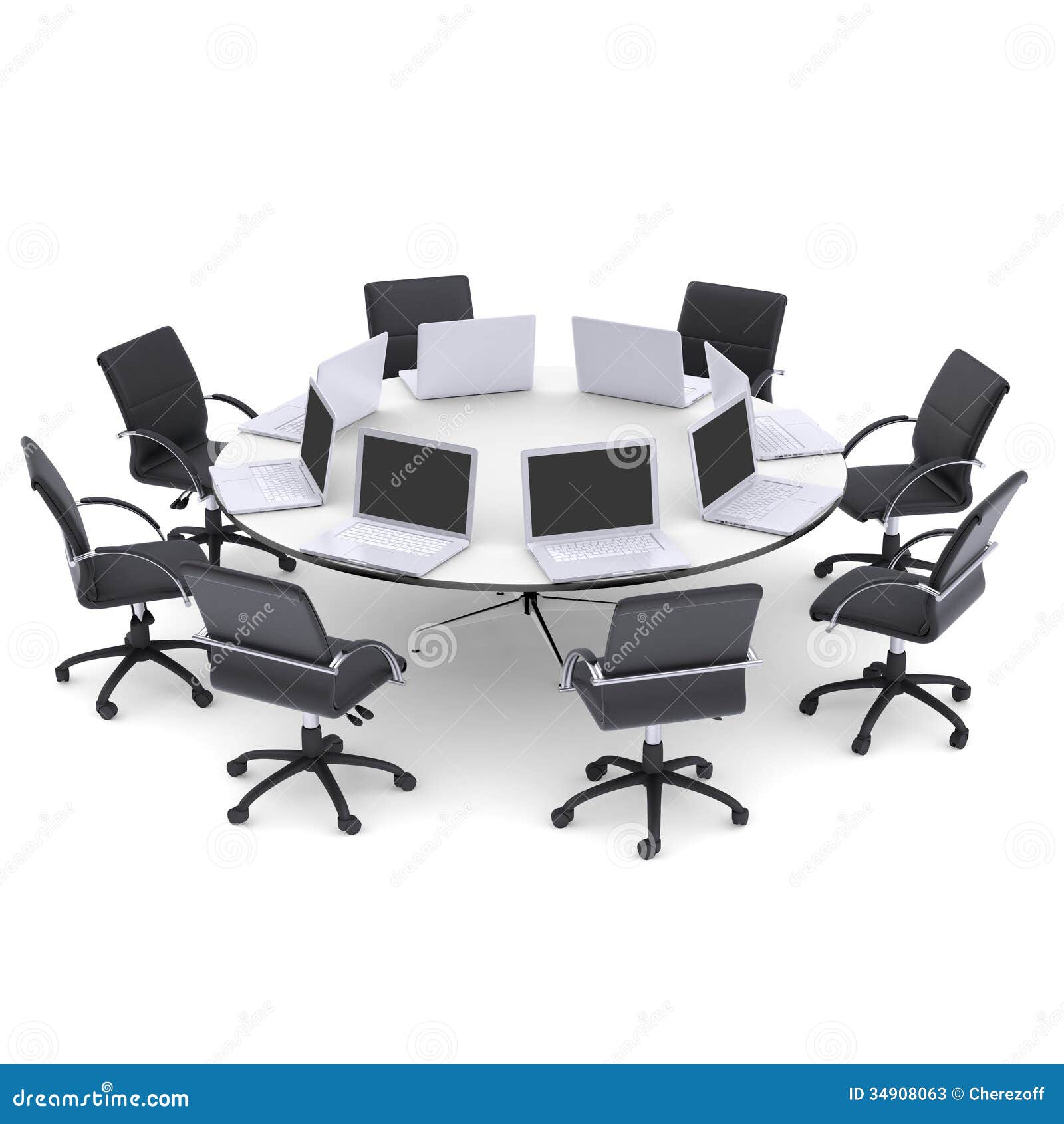Round Office Table And Chairs