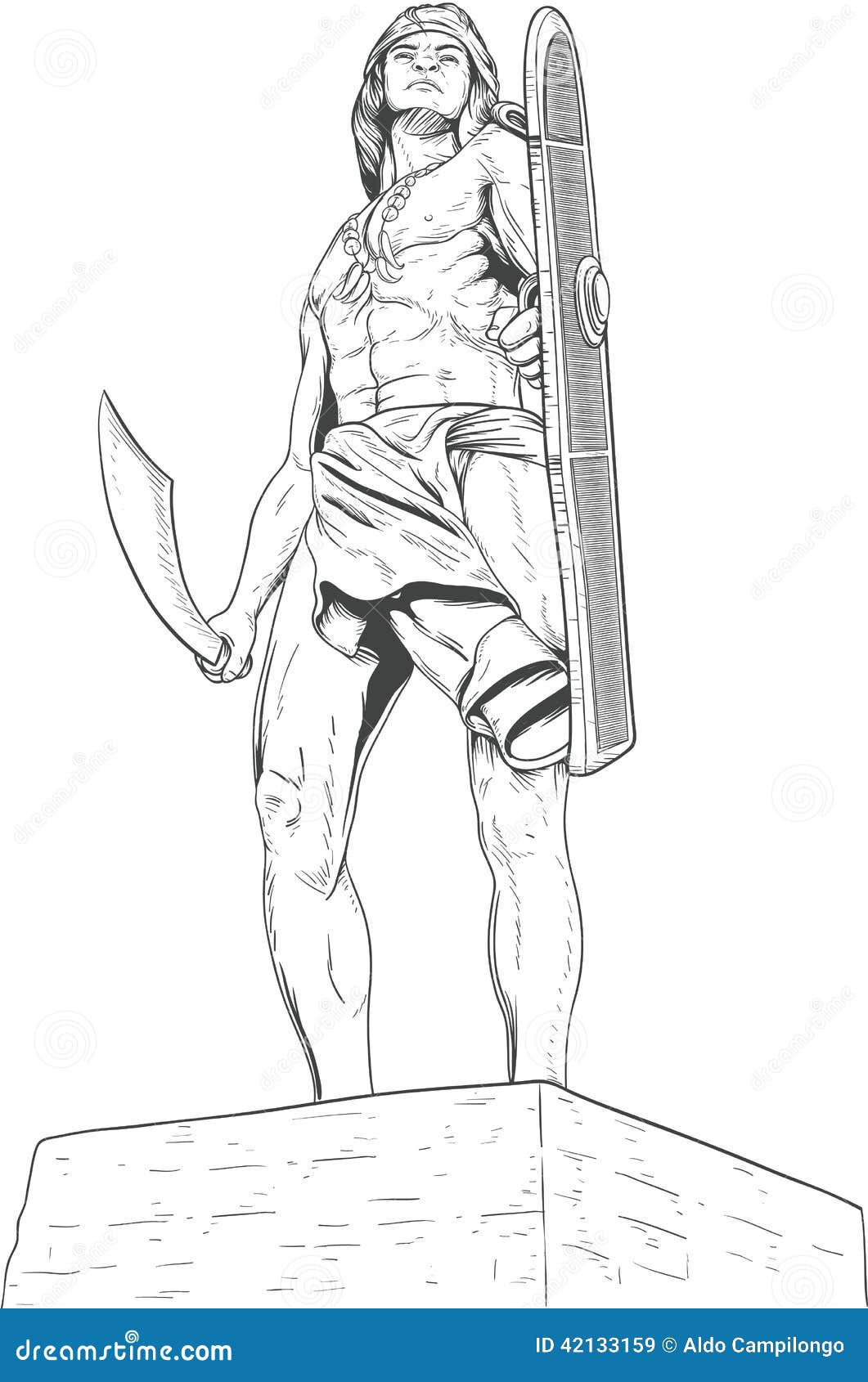 Lapu Lapu stock vector. Illustration of lapu, sword, philippines - 42133159