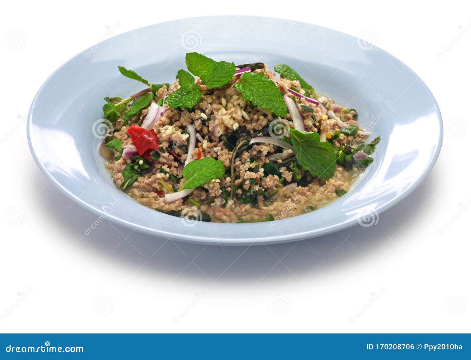 Larb Moo Pork Type of Lao Minced Meat Salad Stock Photo Image of Larb Moo Pork Type of Lao Minced Meat Salad Stock Photo Image of