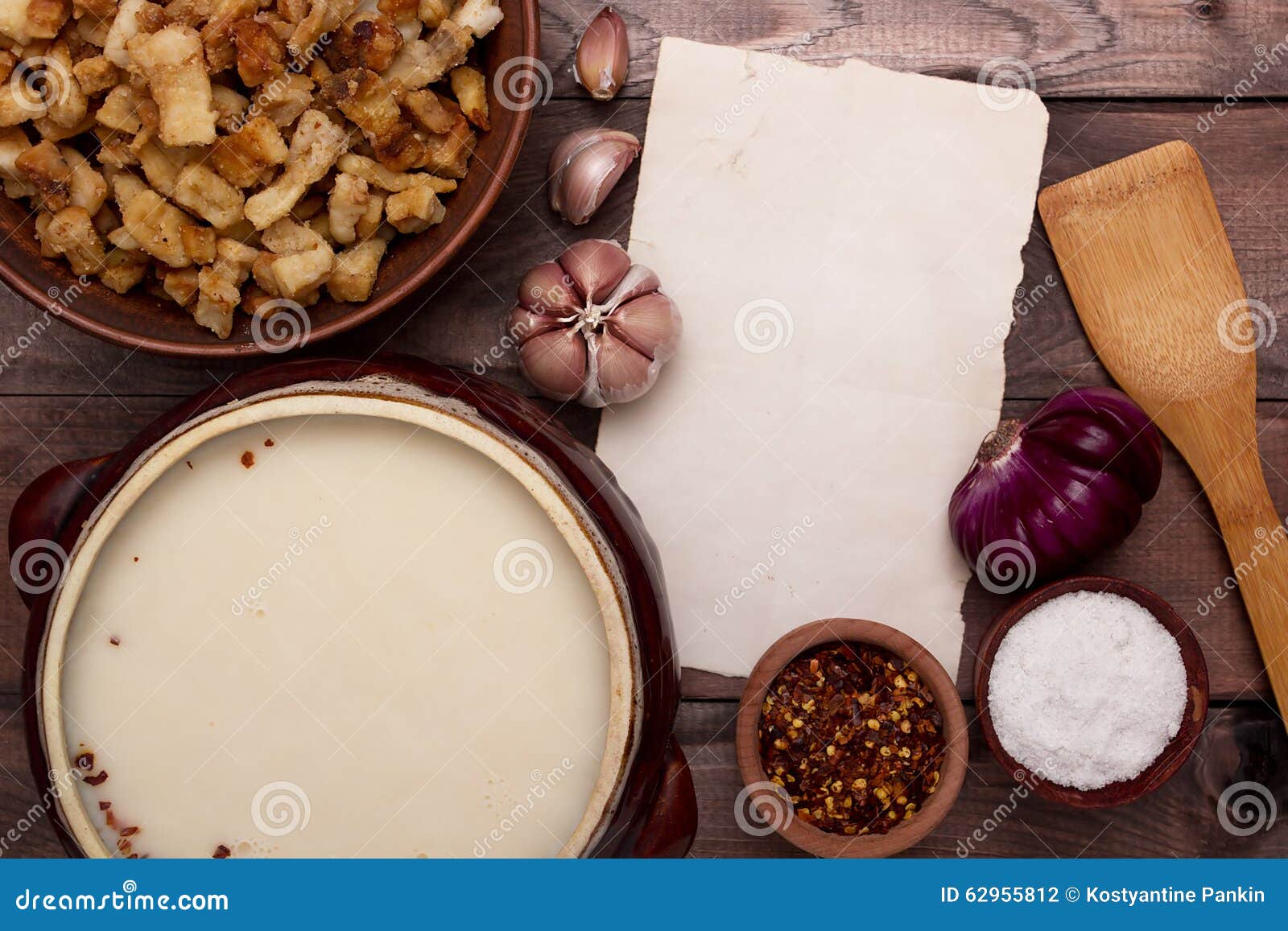 Lard and cracklings stock photo. Image of bacon, ingredient 62955812