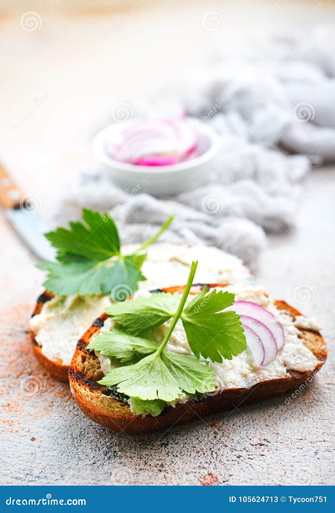 Lard with garlic stock image. Image of table, tasty 105624713