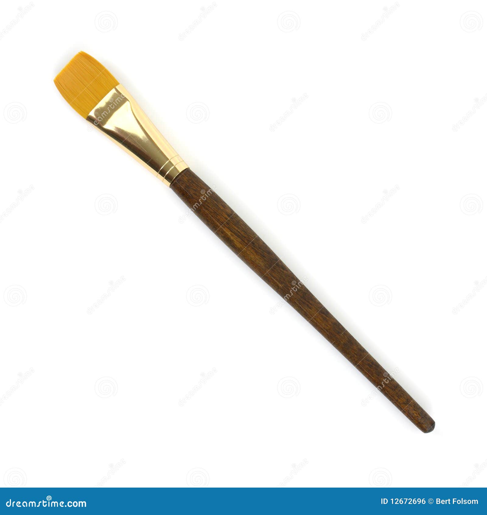 Large acrylic artist brush stock photo. Image of handles 12672696