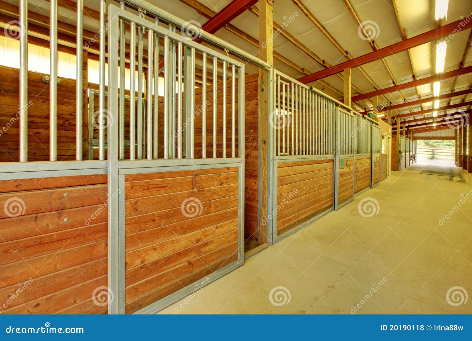 Large Arena with Horse Stables Stock Photo Image of horse, inside