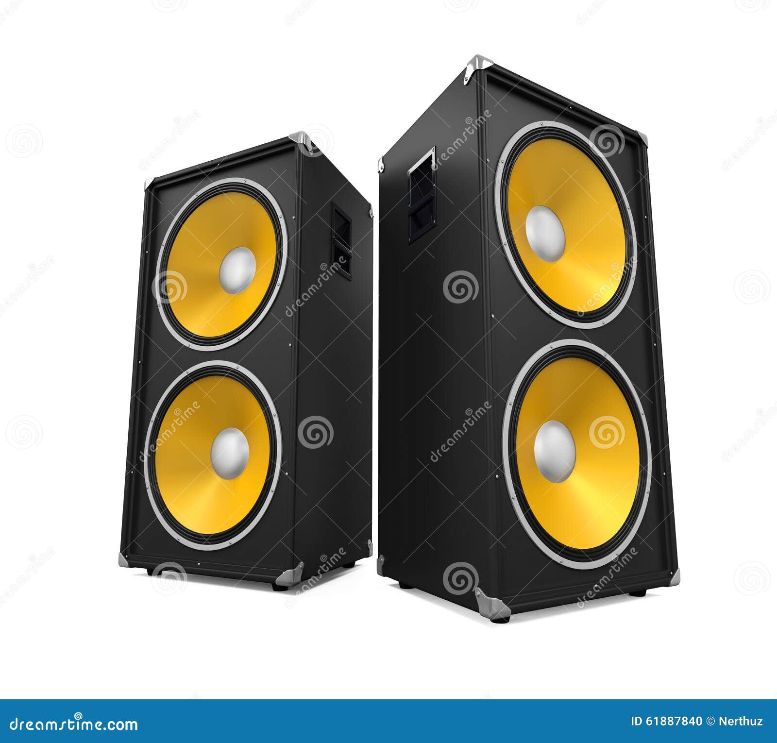 Large Audio Speakers stock illustration. Illustration of subwoofer