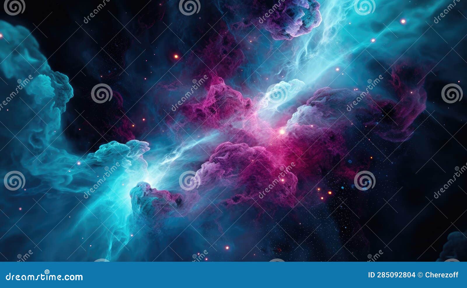 a large beautiful cluster of galactics, nebula