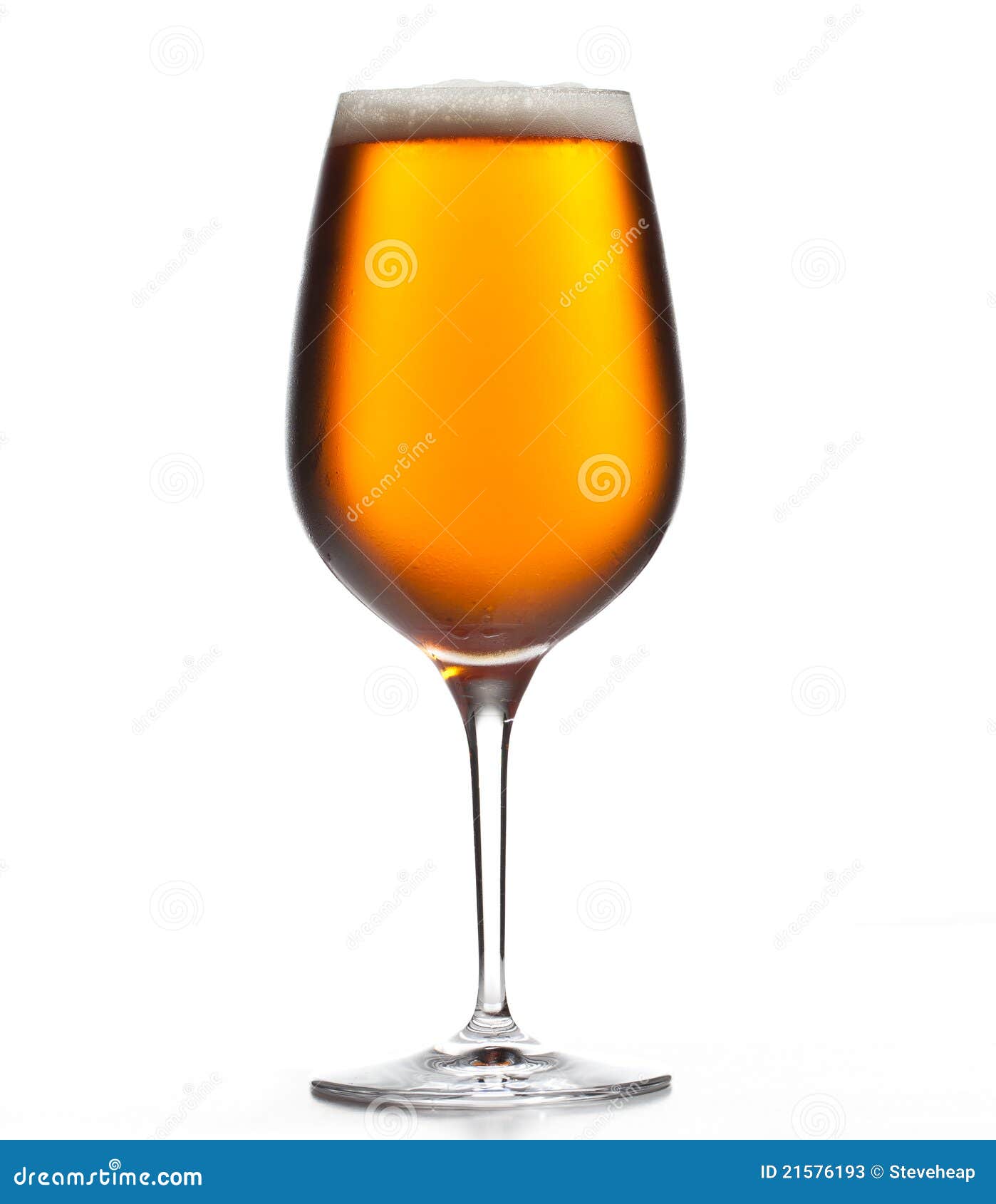 Large beer goblet chilled stock image. Image of glass 21576193