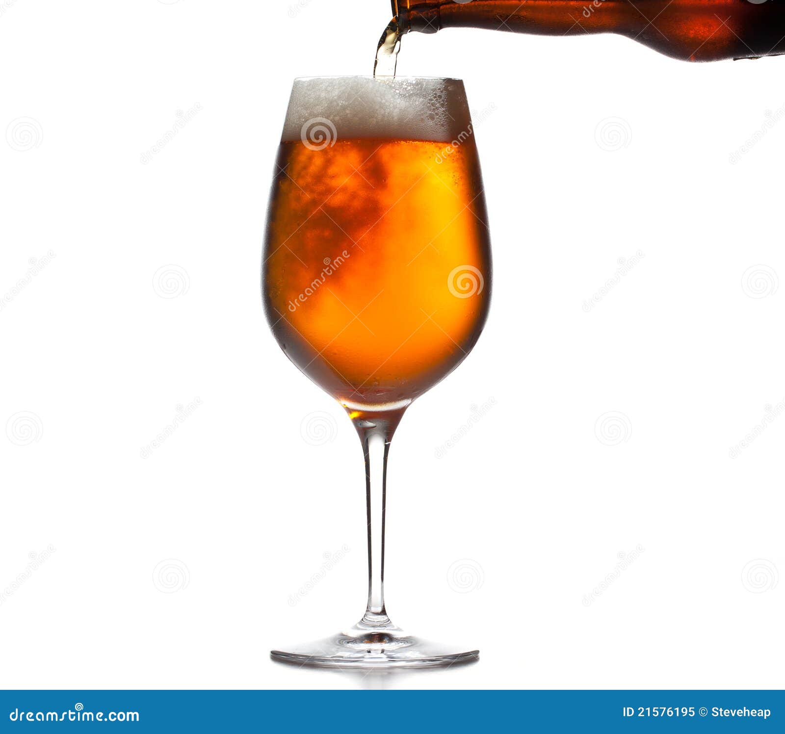 Large beer goblet chilled stock image. Image of close 21576195