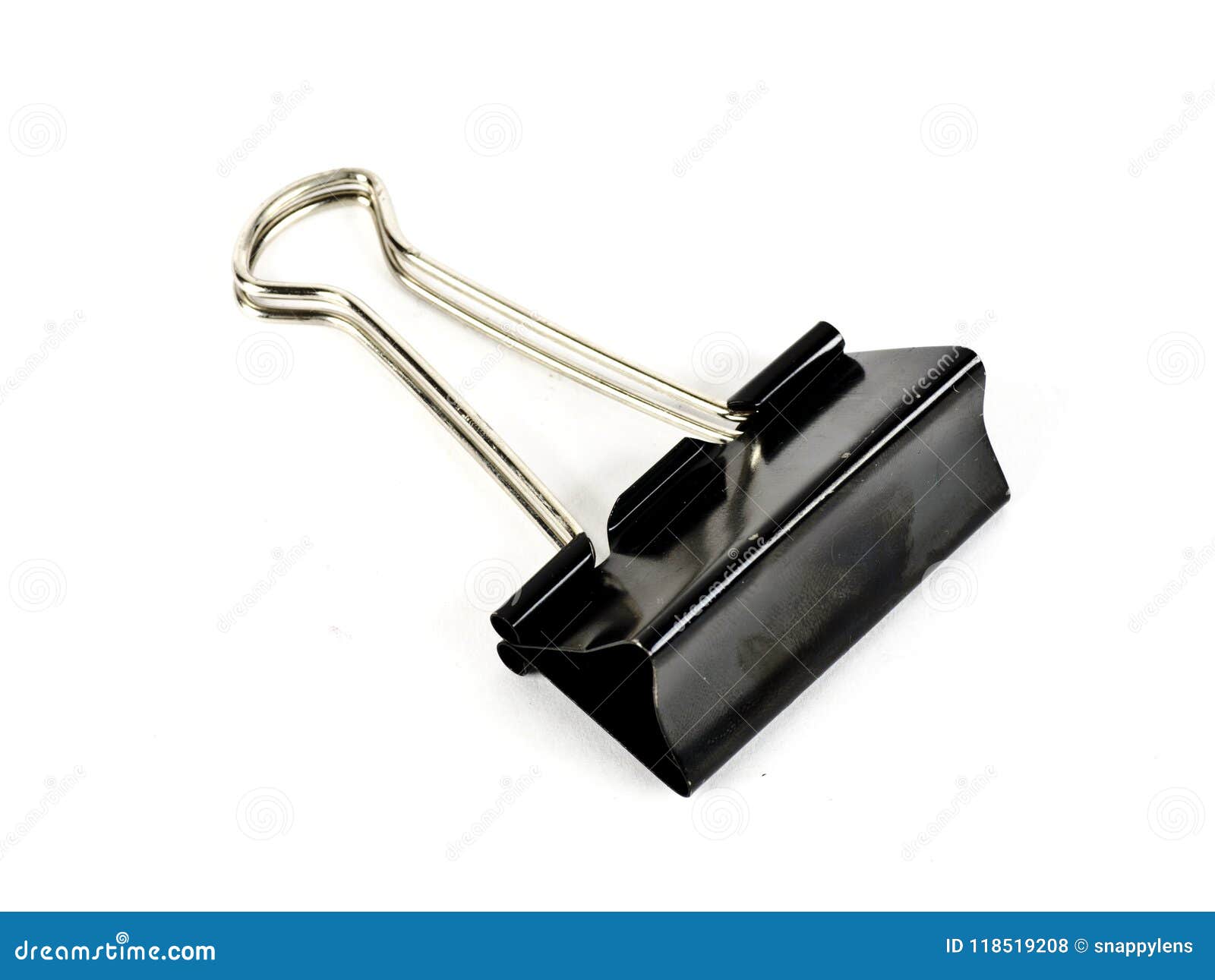 A large binders clip stock photo. Image of black, clips 118519208