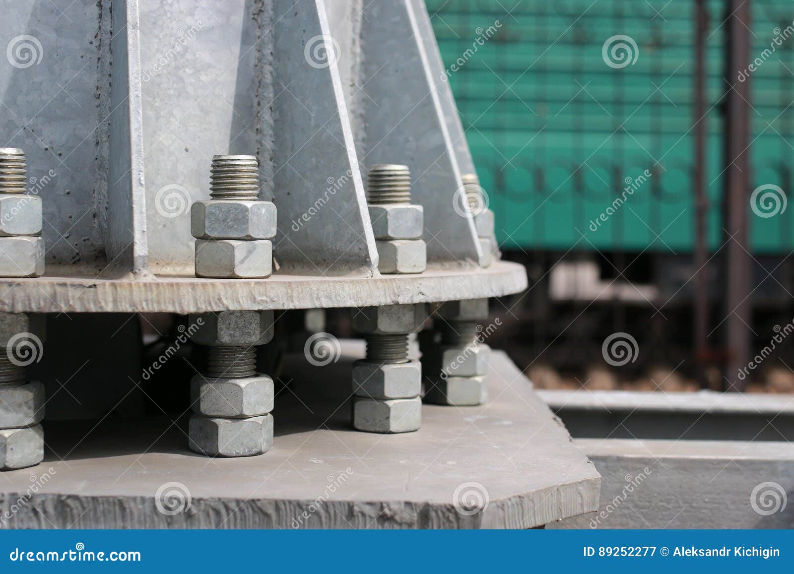 Large Bolt and Nut Industry Stock Image Image of fasteners, brown