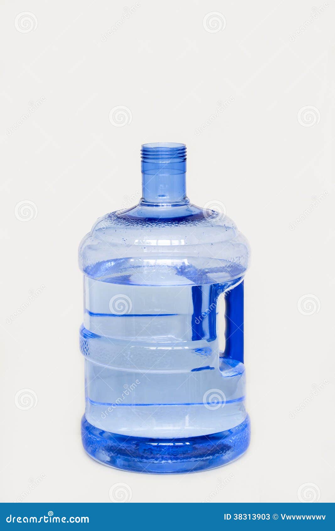 a large bottle of potable water