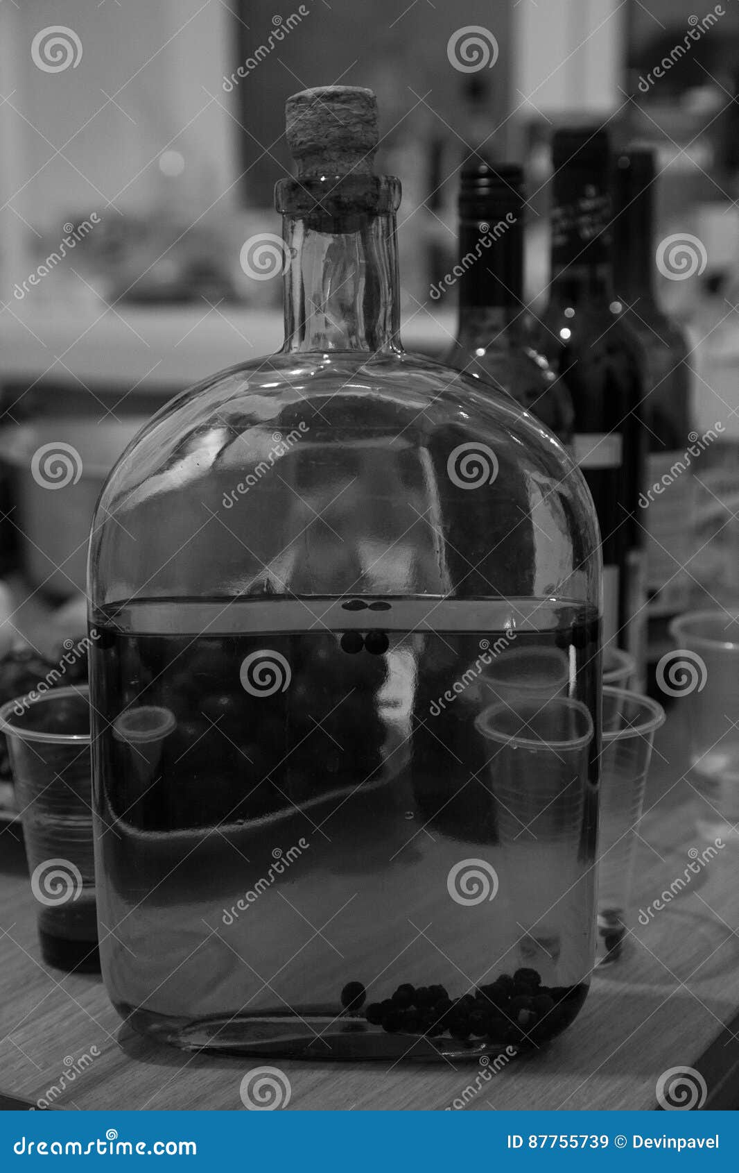 A large bottle of vodka stock image. Image of bottle 87755739