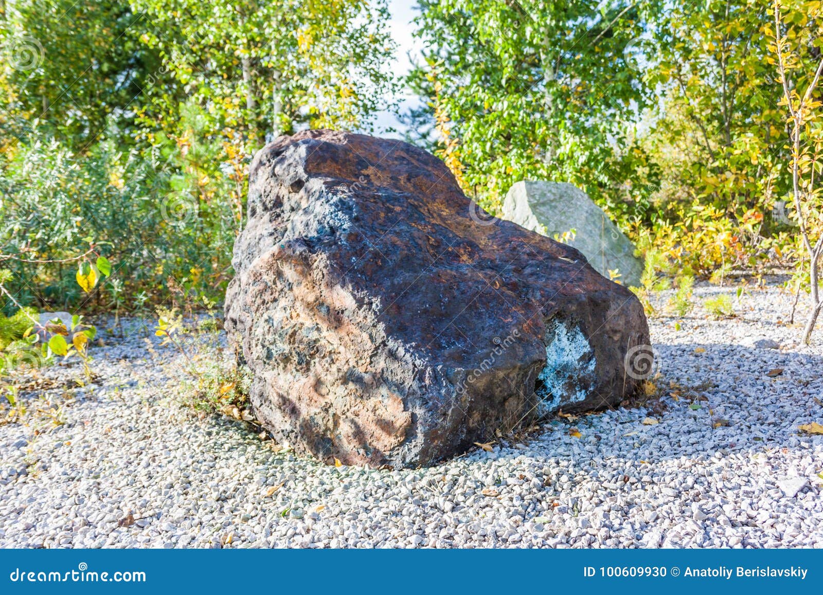 Natural Sample of Iron Ore. Stock Photo Image of ferruterous