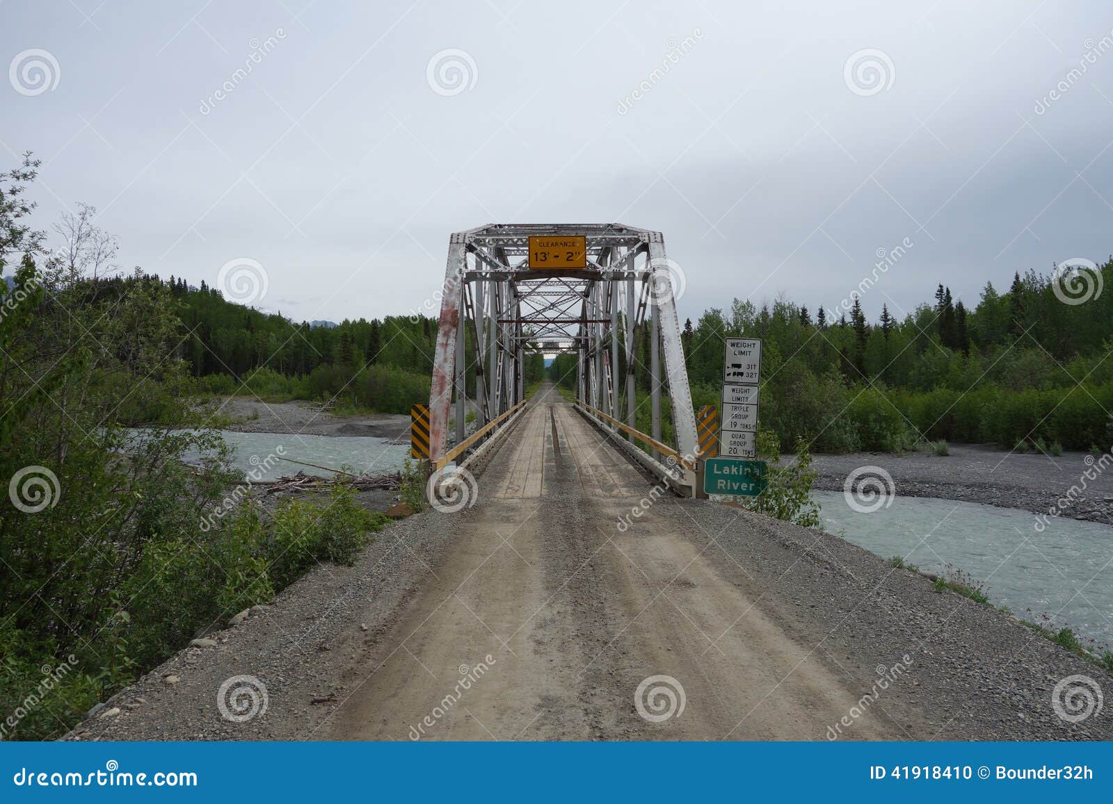 A Large Bridge Over the Copper River Editorial Image Image of current