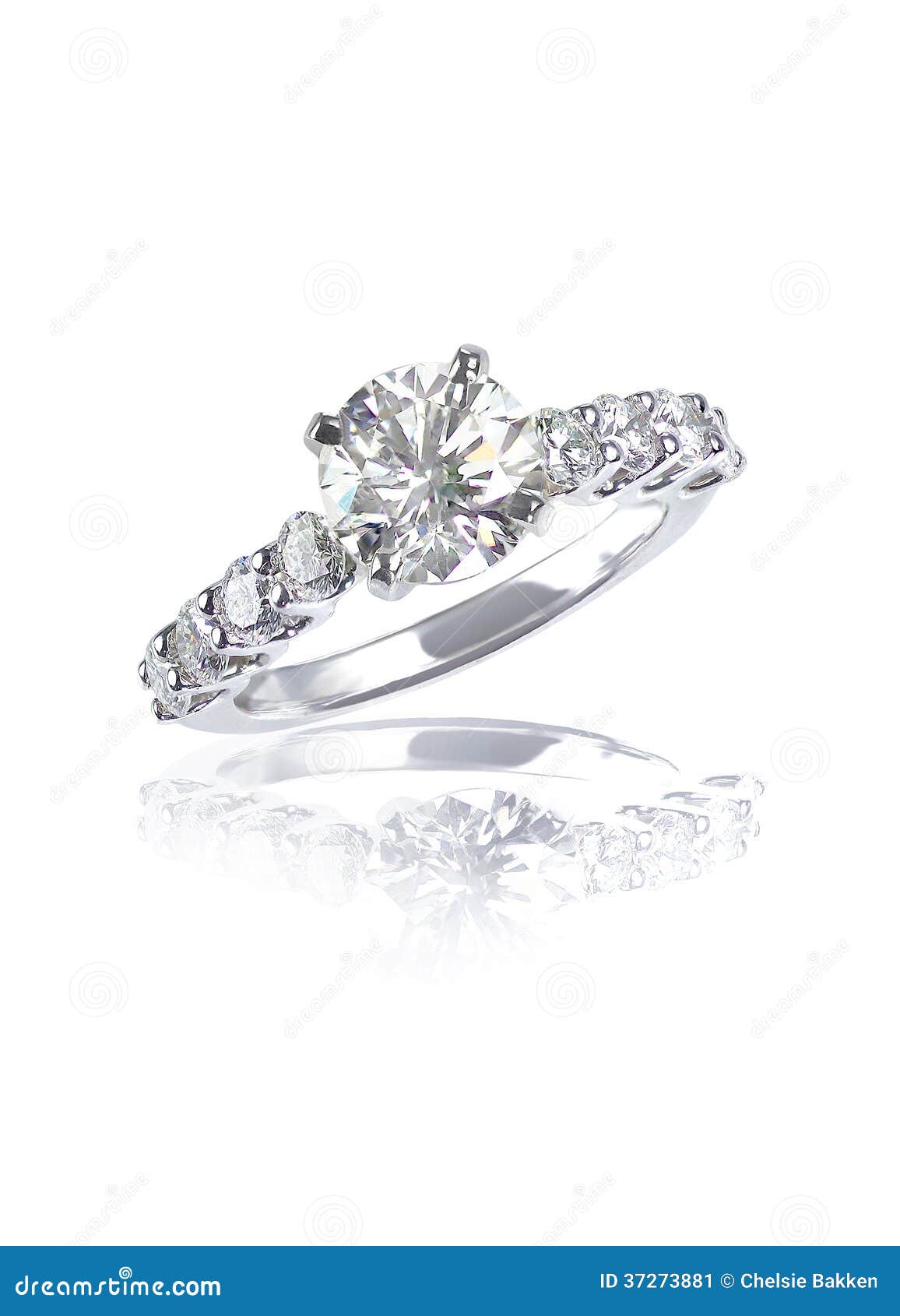 large brilliant cut modern diamond engagement wedding ring