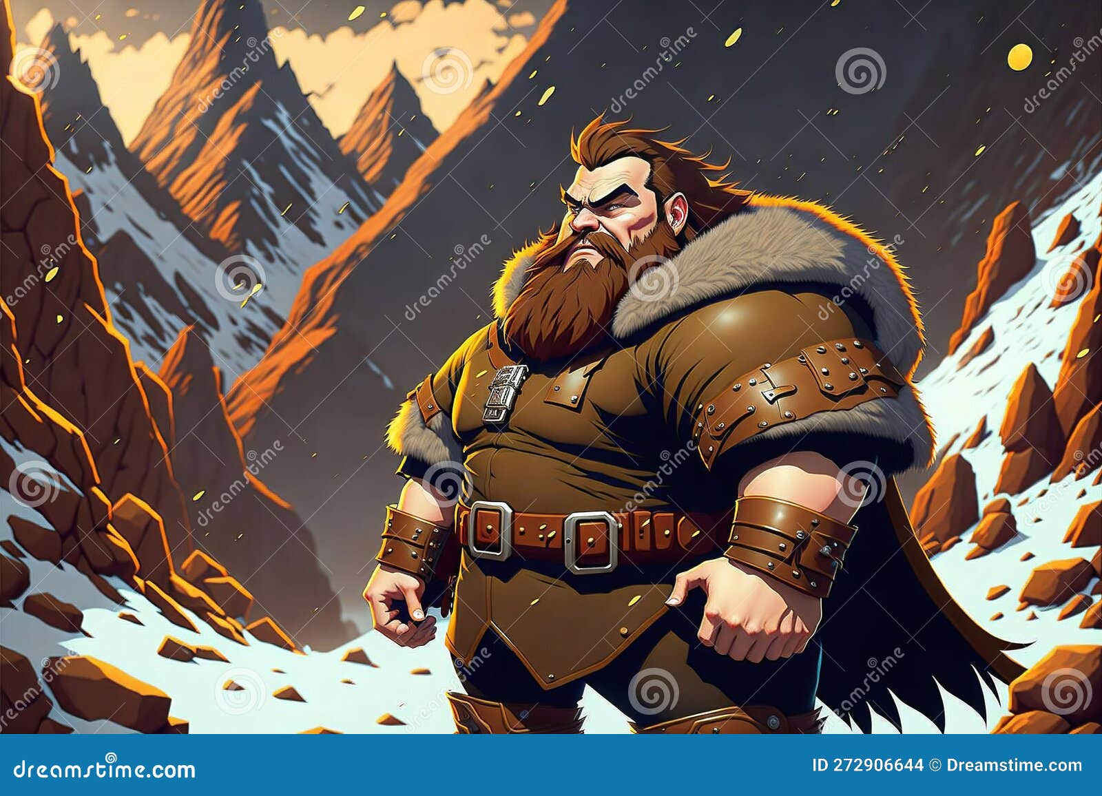 Burly Dwarf Created with Generative AI Stock Illustration Burly Dwarf Created with Generative AI Stock Illustration