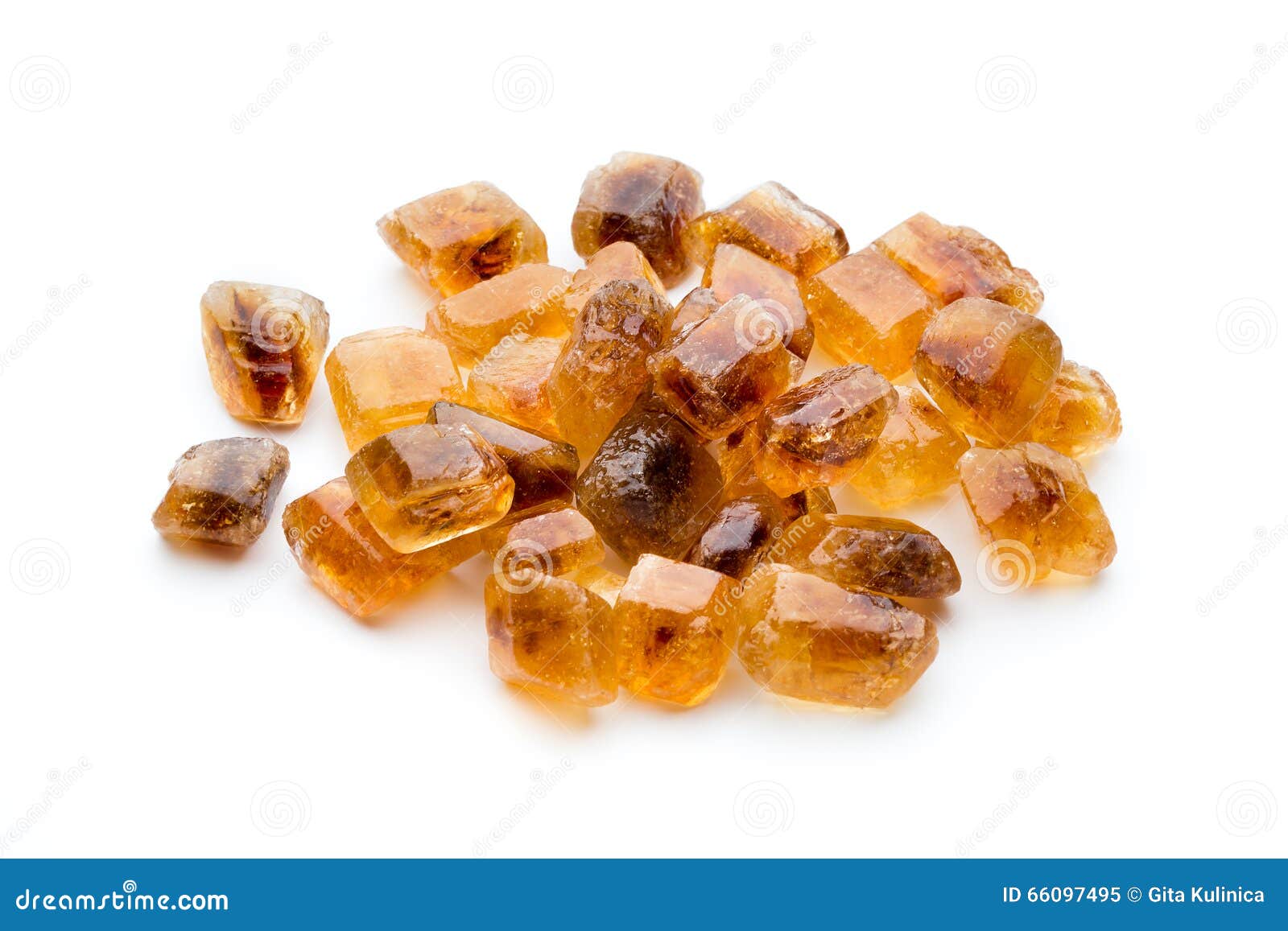 Large Caramelized Sugar on a White Background. Stock Image Image of