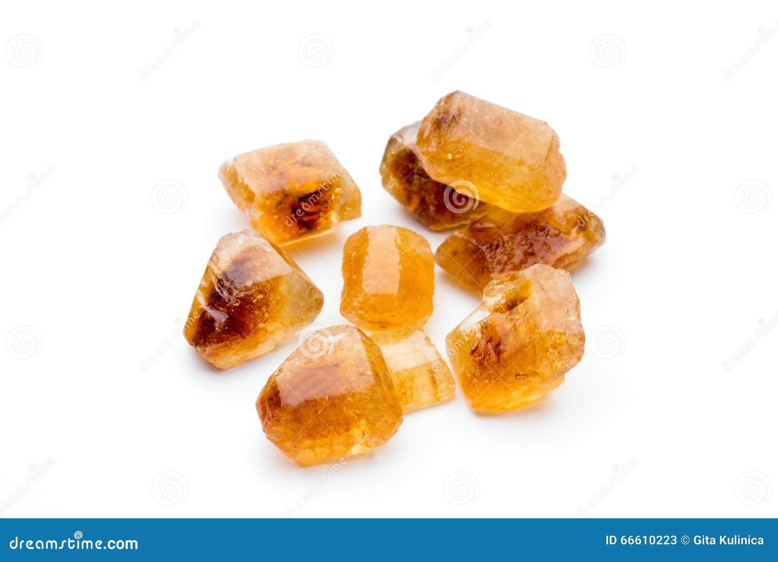 Large Caramelized Sugar on a White Background. Stock Image Image of