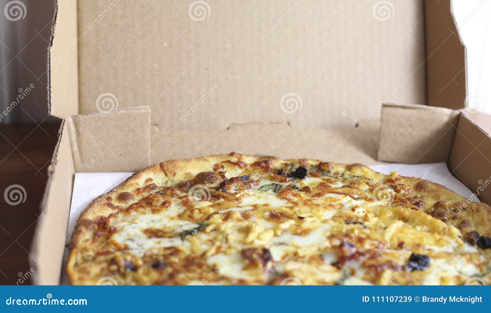 Sliced Cheese Pizza stock image. Image of italian, melted 111107239