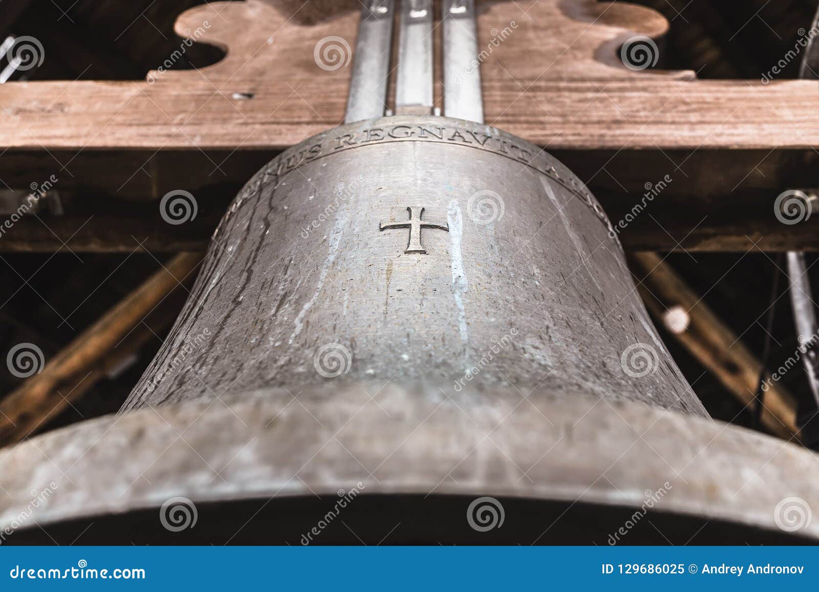 Large church bell stock image. Image of religion, temple 129686025
