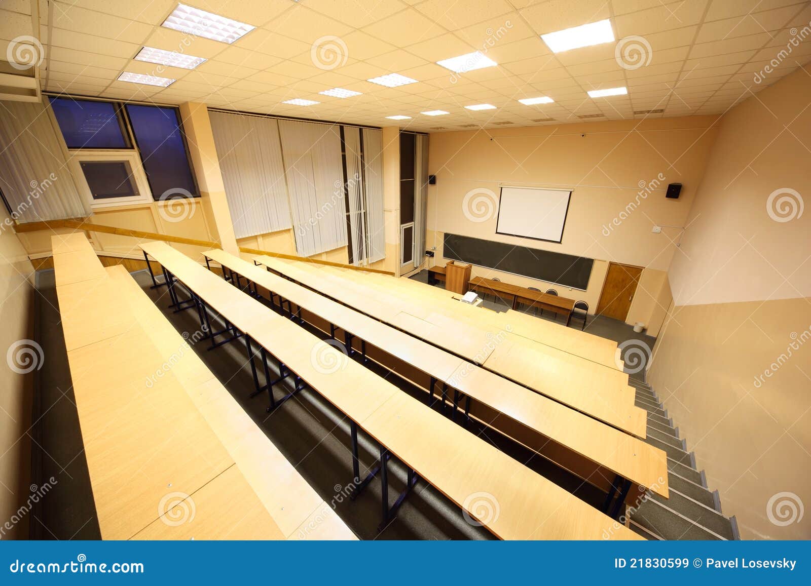 Large Classroom, University Lecture Hall Royalty Free Stock Images - Image: 218305991300 x 957