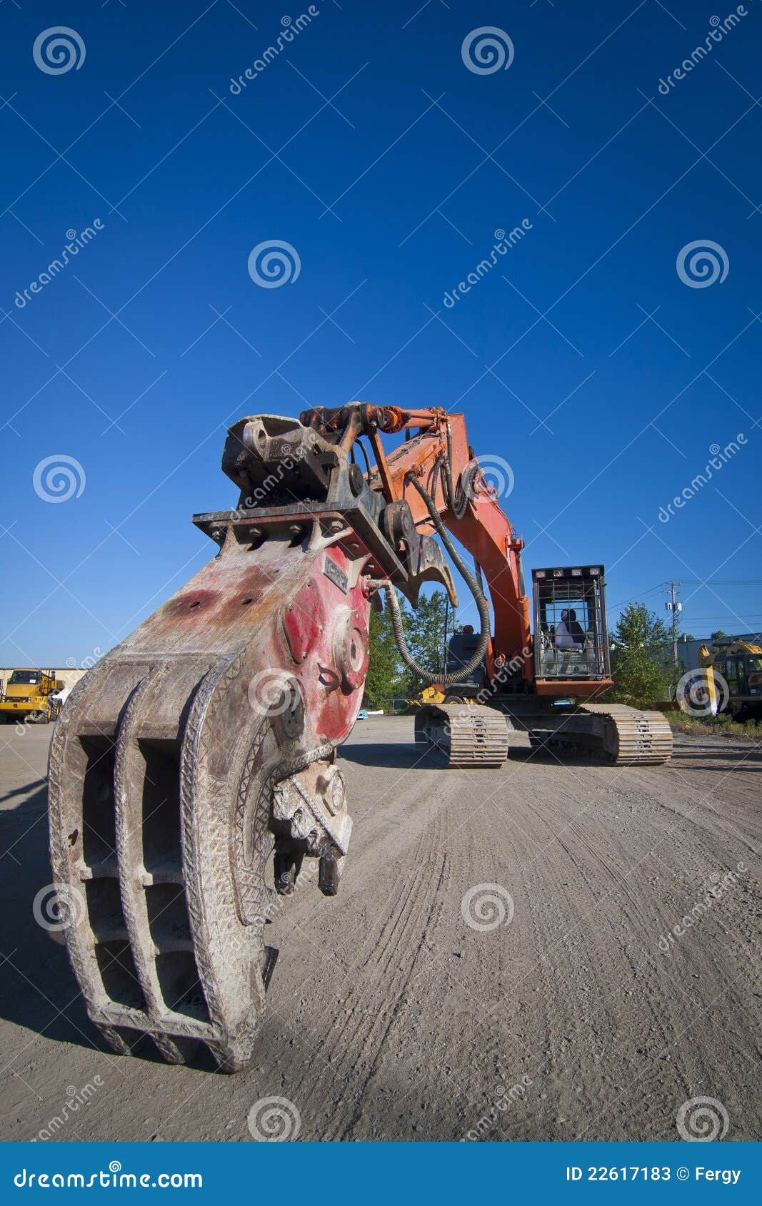 Large Crushing Jaws on Excavator Stock Image Image of wide, industry
