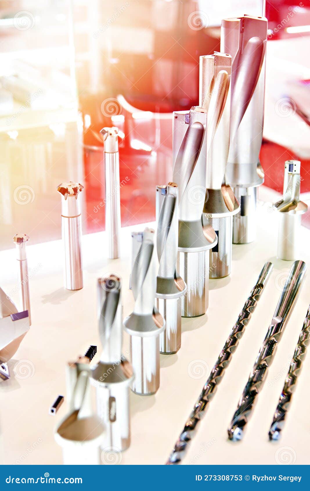 Large Diameter Drill and Mills Stock Image Image of mill, steel