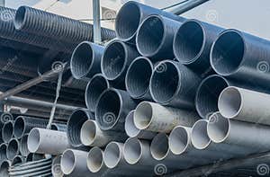 Large Diameter Pvc Pipes Royalty Free Stock Image CartoonDealer 