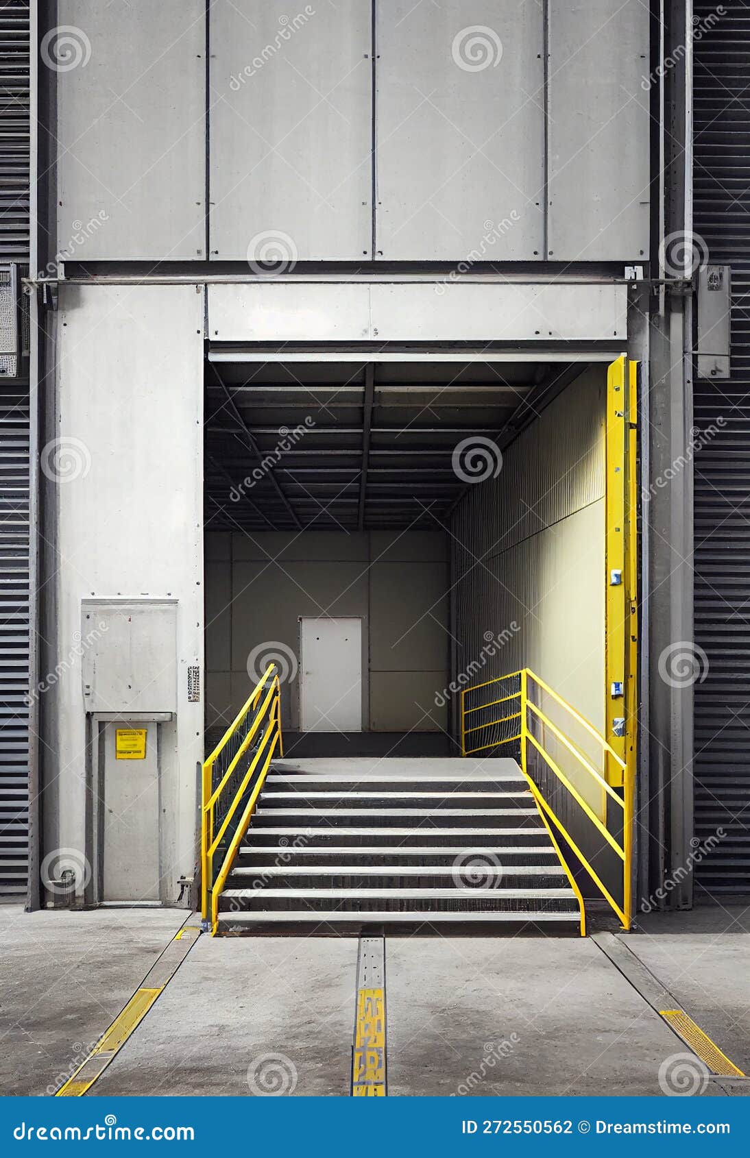 Large Distribution Warehouse with Gates for Loading Goods Stock