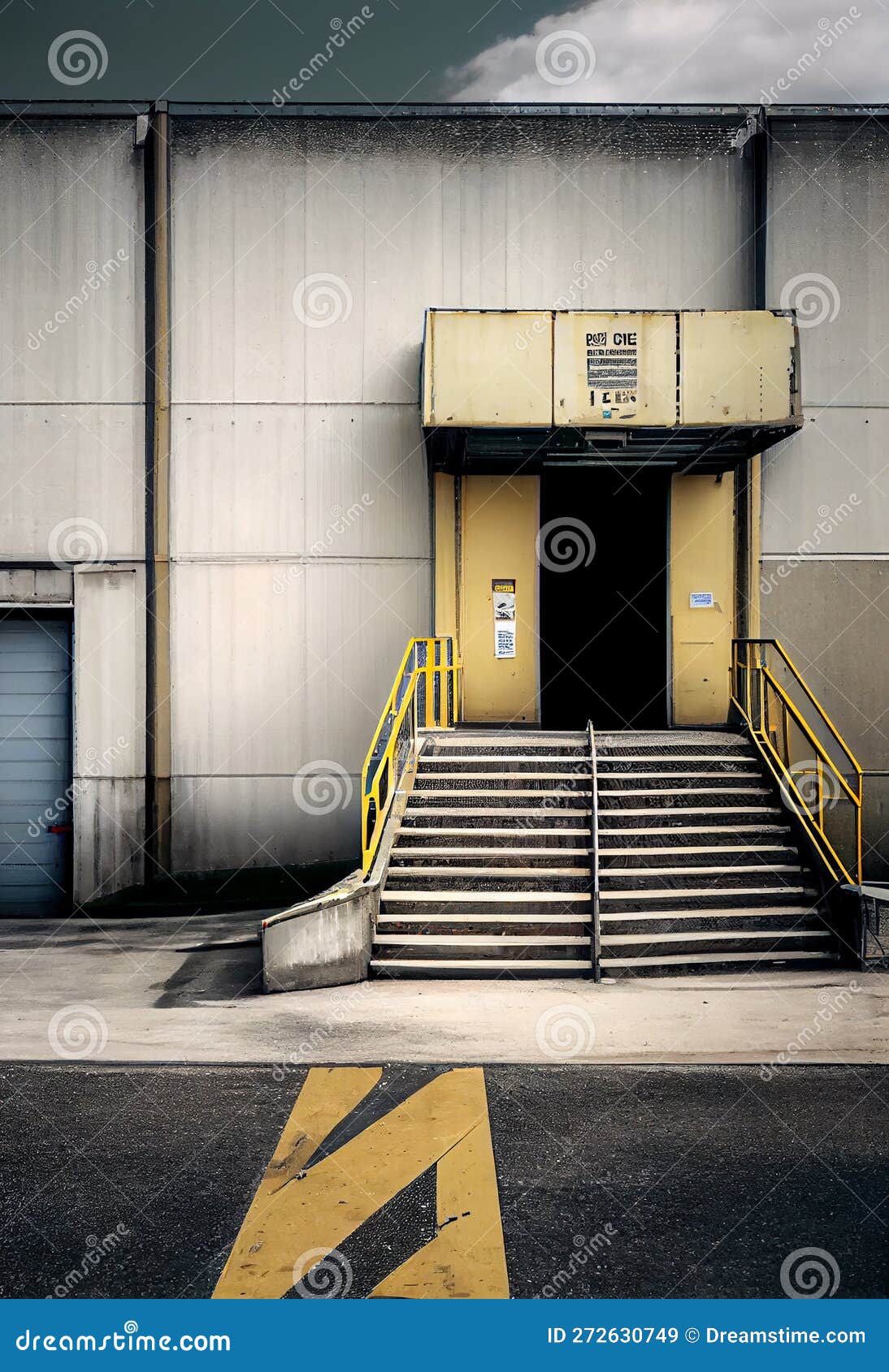 Large Distribution Warehouse with Gates for Loading Goods Stock