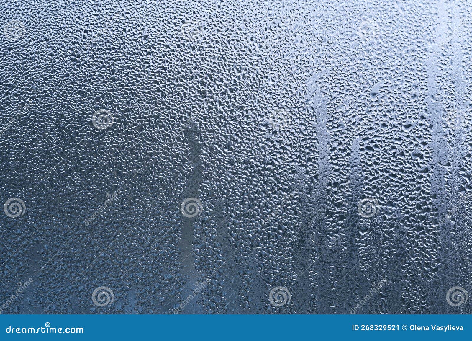 Large Drops of Water on the Glass. Condensate. Stock Image Image of