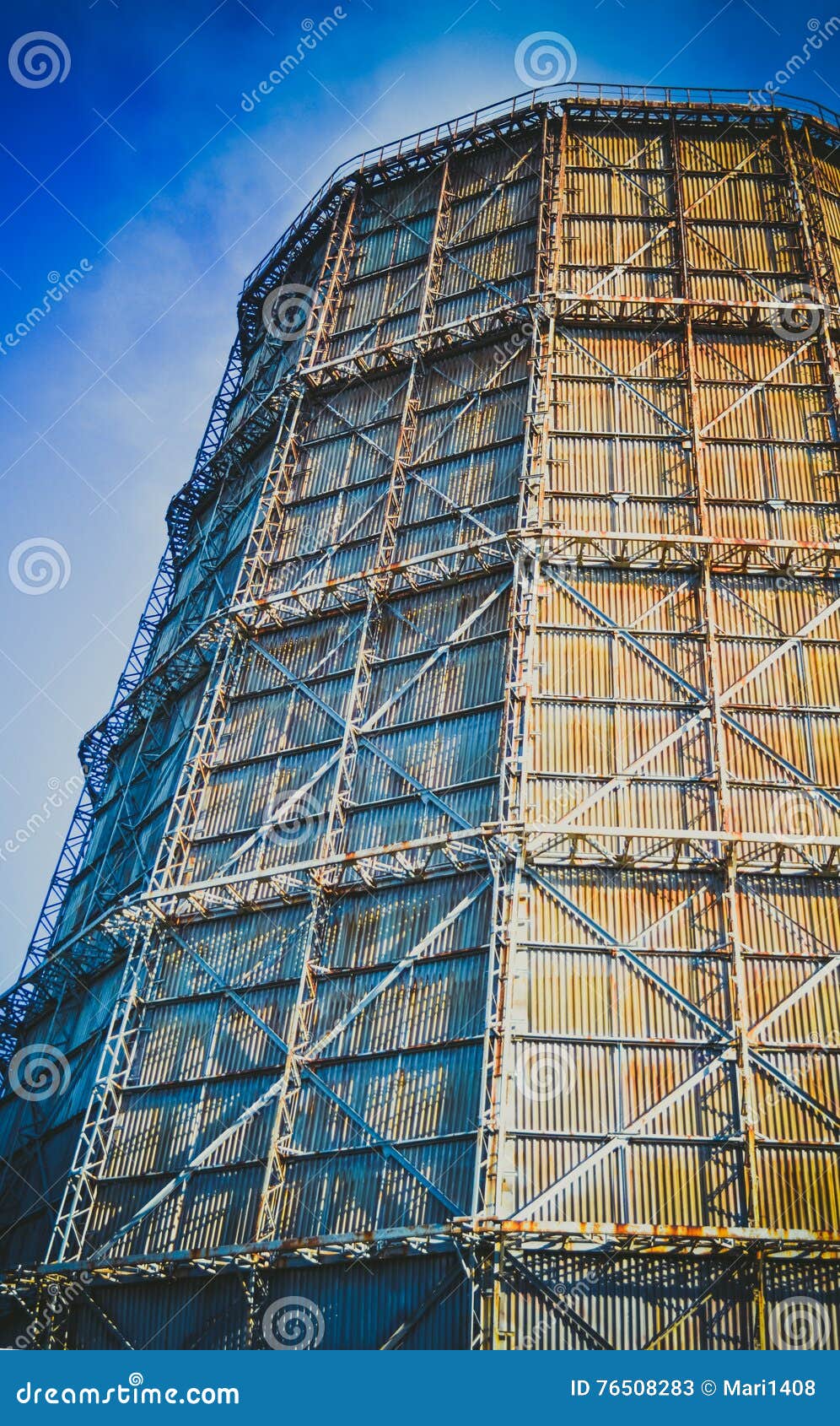 Large Factory Chimney of Slate Stock Image